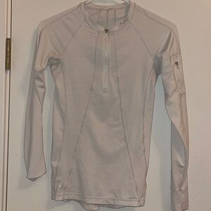 Athleta white long sleeve athletic top